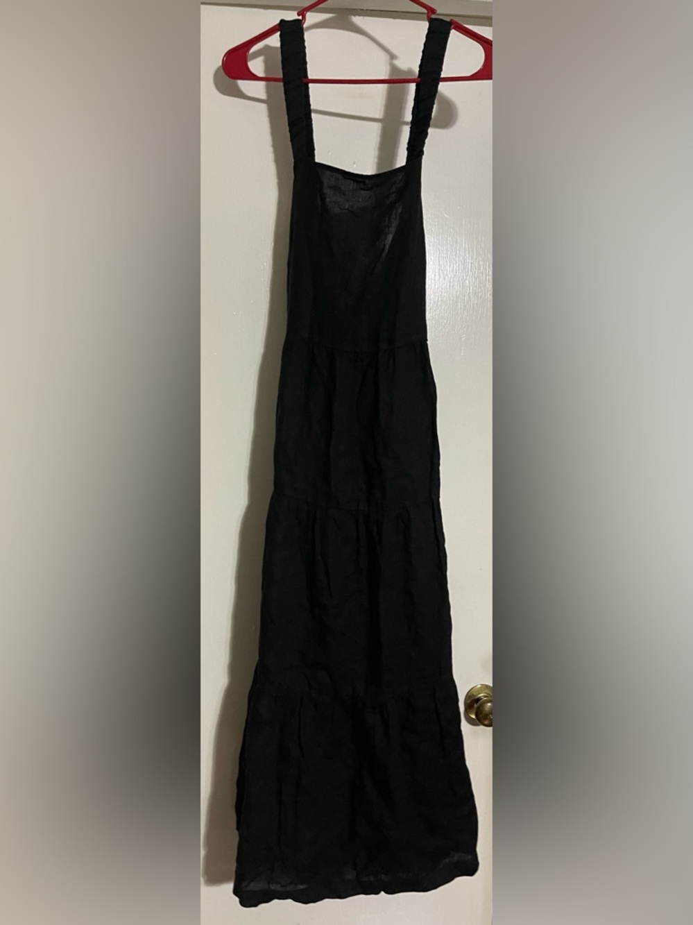 Cloth & Stone Linen Tiered Midi Dress Size M